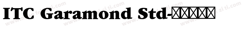 ITC Garamond Std字体转换